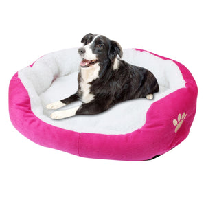 1PCS Pet Dog Puppy Cat Fleece Warm Bed House Plush Cozy Nest Mat Pad Portable Cat Sleeping Nest Indoor Dog Soft Cushion Cat Mats