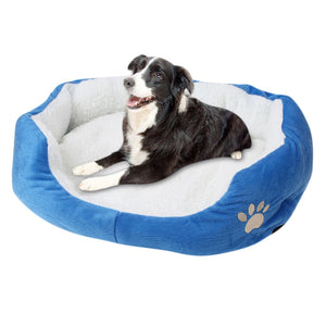 1PCS Pet Dog Puppy Cat Fleece Warm Bed House Plush Cozy Nest Mat Pad Portable Cat Sleeping Nest Indoor Dog Soft Cushion Cat Mats