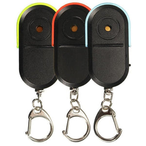 Anti-Lost Smart Pet  Trackers Key Finder Wireless Alarm Locator Keychain Whistle Sound LED Light Tracker Anti-Lost Device