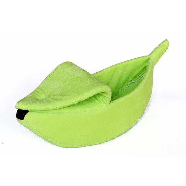 Banana Shape Pet Dog Cat Bed House Mat Durable Kennel Doggy Puppy Cushion Basket Warm Portable Dog Cat Supplies S/M/L/XL