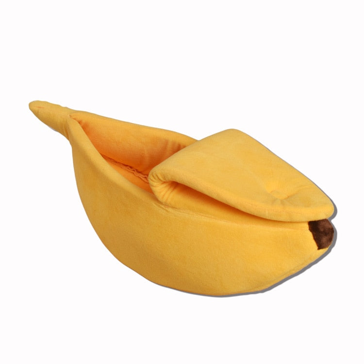 Banana Shape Pet Dog Cat Bed House Mat Durable Kennel Doggy Puppy Cushion Basket Warm Portable Dog Cat Supplies S/M/L/XL