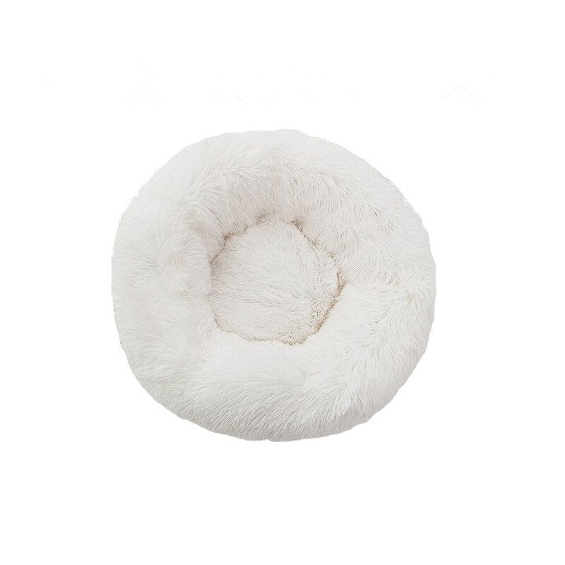 Cat Bed House Round Long Plush Super Soft Pet Dog Bed Winter Warm Sleeping Bag Puppy For Dogs Nest Products Cat Mat