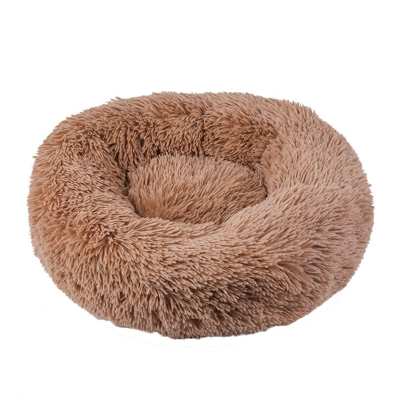 Cat Bed House Round Long Plush Super Soft Pet Dog Bed Winter Warm Sleeping Bag Puppy For Dogs Nest Products Cat Mat