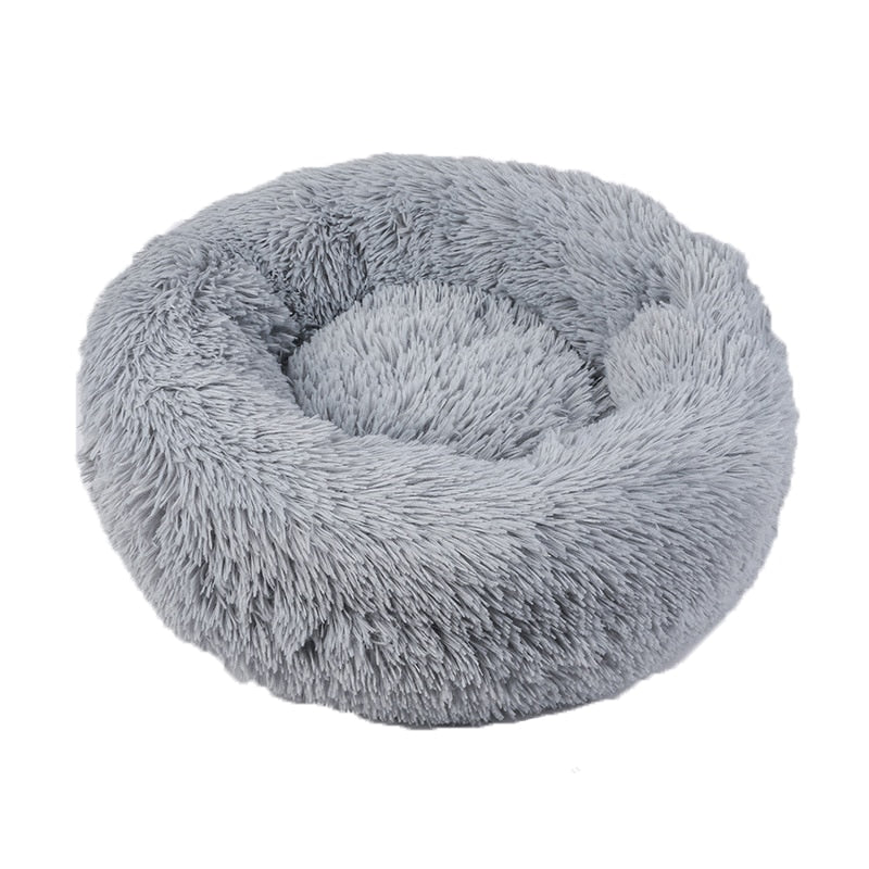 Cat Bed House Round Long Plush Super Soft Pet Dog Bed Winter Warm Sleeping Bag Puppy For Dogs Nest Products Cat Mat