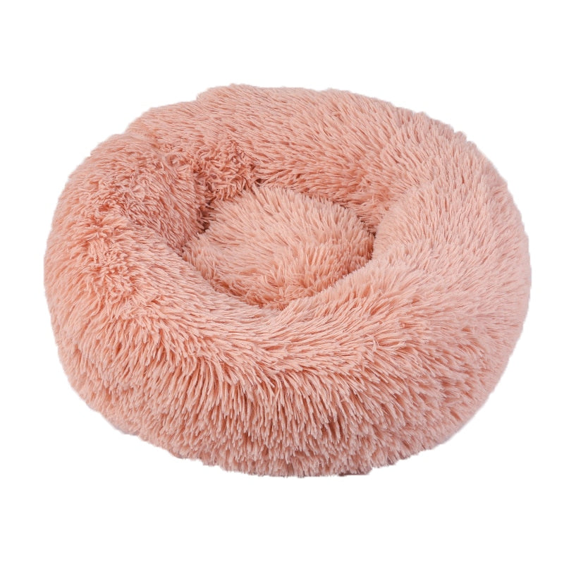 Cat Bed House Round Long Plush Super Soft Pet Dog Bed Winter Warm Sleeping Bag Puppy For Dogs Nest Products Cat Mat