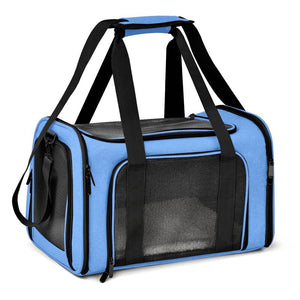 Cat Carrier Bags Small Dog Cat Backpack Window Mesh Pet Transporter Carrying Bag Airline Approved Soft Sided Backpack For Cats