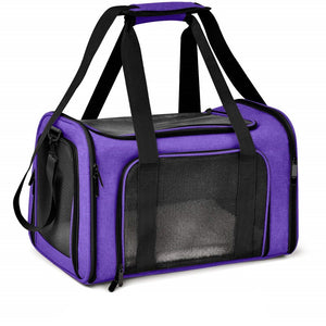 Cat Carrier Bags Small Dog Cat Backpack Window Mesh Pet Transporter Carrying Bag Airline Approved Soft Sided Backpack For Cats