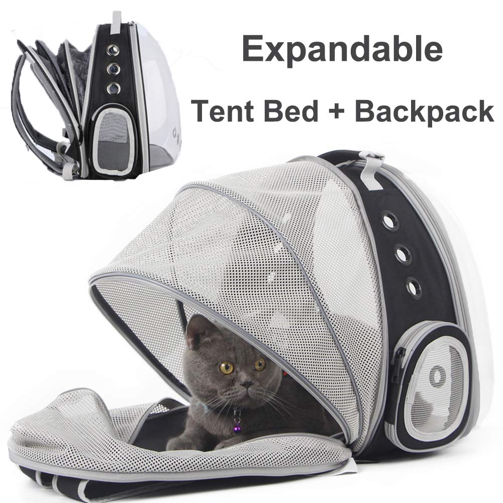 Expandable Cat Carrier Backpack Portable Pet Puppy Traveling Outdoor Backpack  Transporter Conveyor Cats Bag Pet Supplie