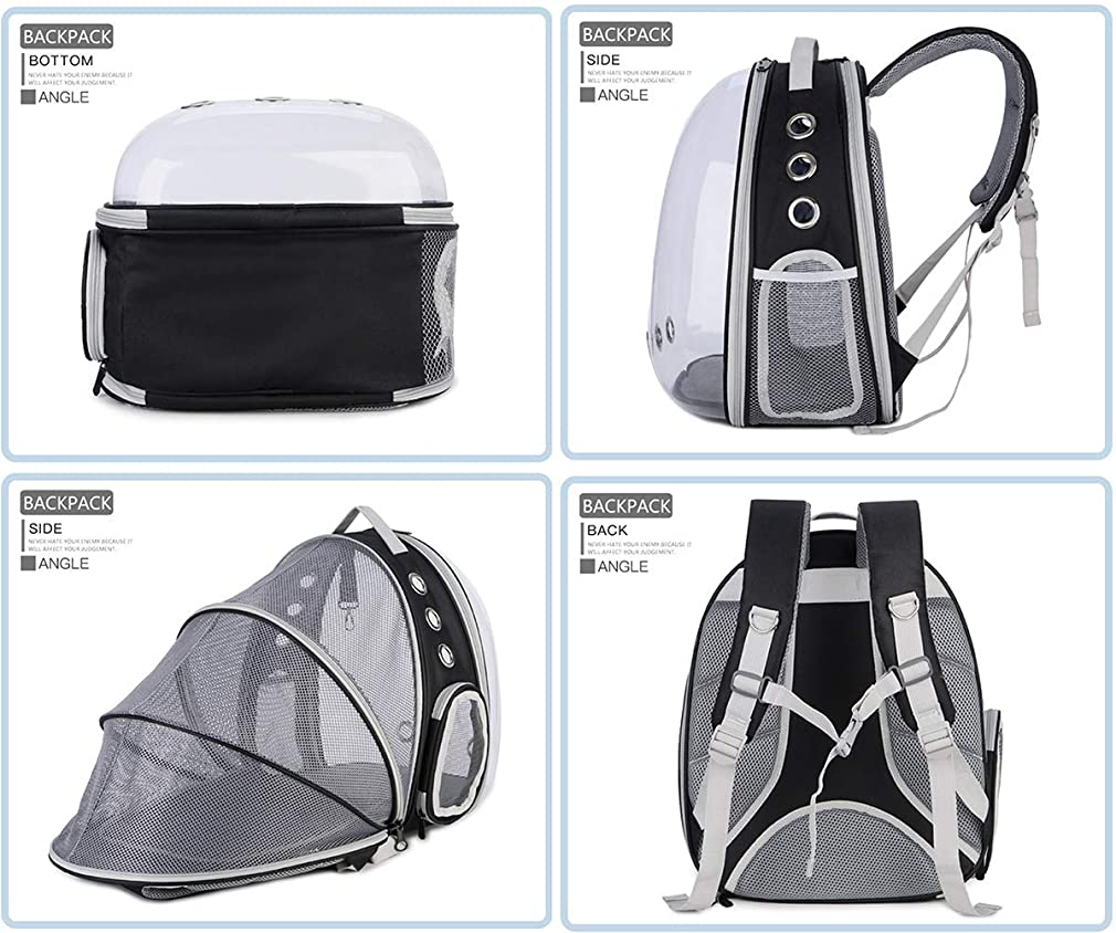 Expandable Cat Carrier Backpack Portable Pet Puppy Traveling Outdoor Backpack  Transporter Conveyor Cats Bag Pet Supplie