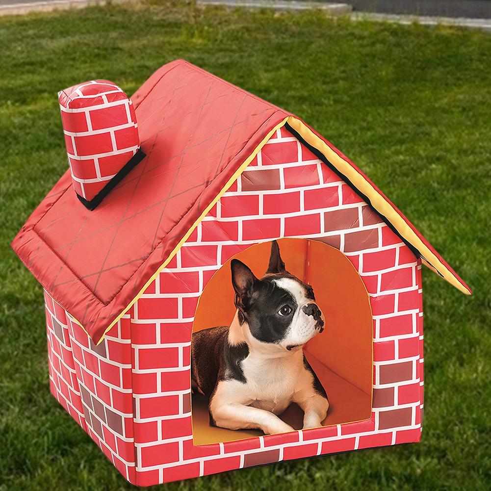 Hot Sale Dog House Delicate Design Foldable Dog House Small Footprint Pet Bed Tent Cat Kennel Travel Dog Accessory