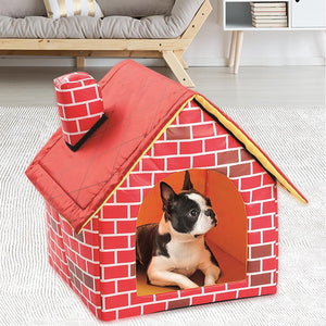 Hot Sale Dog House Delicate Design Foldable Dog House Small Footprint Pet Bed Tent Cat Kennel Travel Dog Accessory