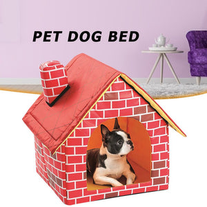 Hot Sale Dog House Delicate Design Foldable Dog House Small Footprint Pet Bed Tent Cat Kennel Travel Dog Accessory