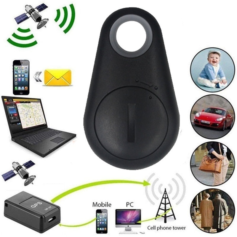 Mini Bluetooth 4.0 GPS Traker Waterdrop Locator Portable Anti-lost Key Finder Pet Tracker Two Way Alarm Anti-Theft Device