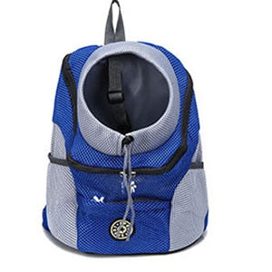 New Out Double Shoulder Portable Travel Backpack Outdoor Pet Dog Carrier Bag Pet Dog Front Bag Mesh Backpack Head