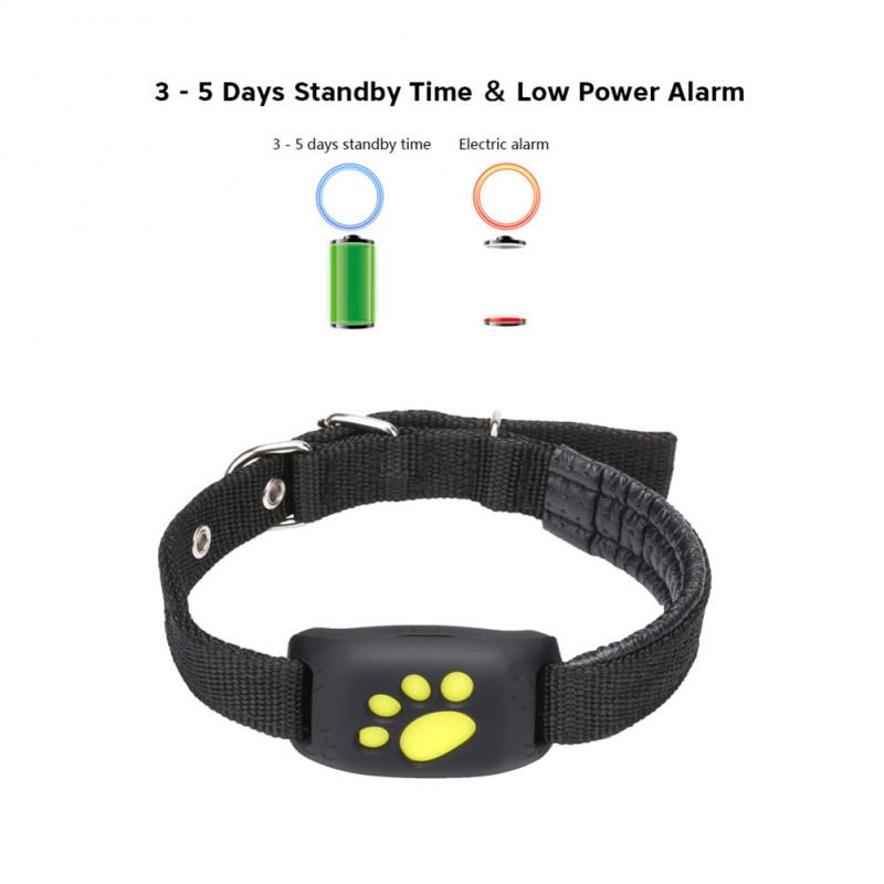 Pet GPS Tracker Dog Cat Collar Water-Resistant GPS Callback Function USB Charging GPS Trackers For Universal Dogs