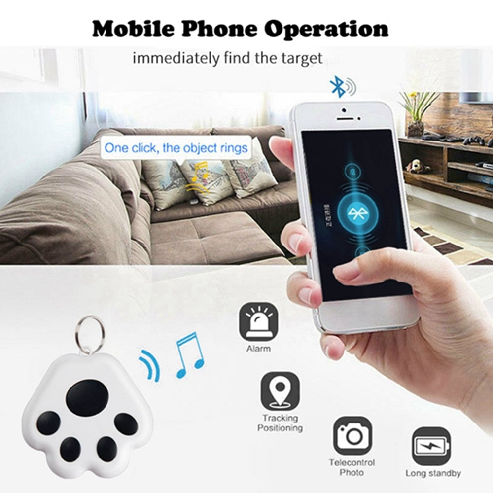 Pet Smart GPS Tracker Mini Anti-Lost Waterproof Bluetooth Locator Tracer For Pet Dog Cat Kids Car Wallet Key Collar Accessories