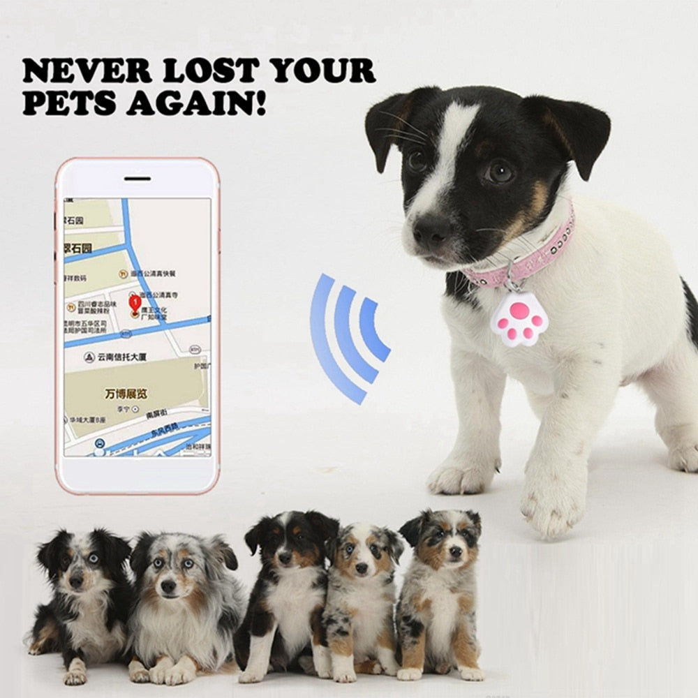 Pet Smart GPS Tracker Mini Anti-Lost Waterproof Bluetooth Locator Tracer For Pet Dog Cat Kids Car Wallet Key Collar Accessories