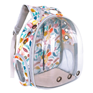 Portable Dog Cat Carrier Bag Breathable Space Capsule Astronaut Travel Bag Transparent Outdoor Small Cat Carrier Pet Backpack