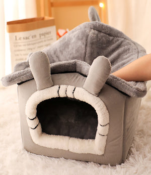 Winter Warm Cat Bed House Kennel Removable Pet Nest Cat Tent Dog Kennel Dog House Cushion Sofa Bed Pet Product Cat House Pet Bed