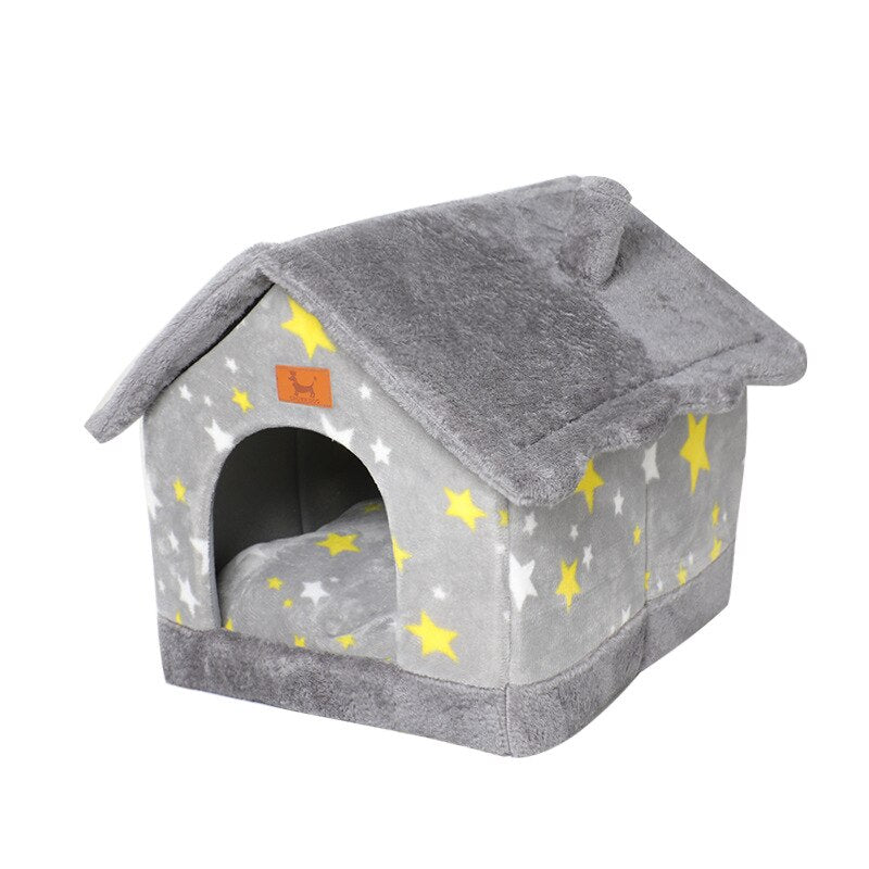 Winter Warm Cat Bed House Kennel Removable Pet Nest Cat Tent Dog Kennel Dog House Cushion Sofa Bed Pet Product Cat House Pet Bed