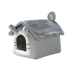 Winter Warm Cat Bed House Kennel Removable Pet Nest Cat Tent Dog Kennel Dog House Cushion Sofa Bed Pet Product Cat House Pet Bed